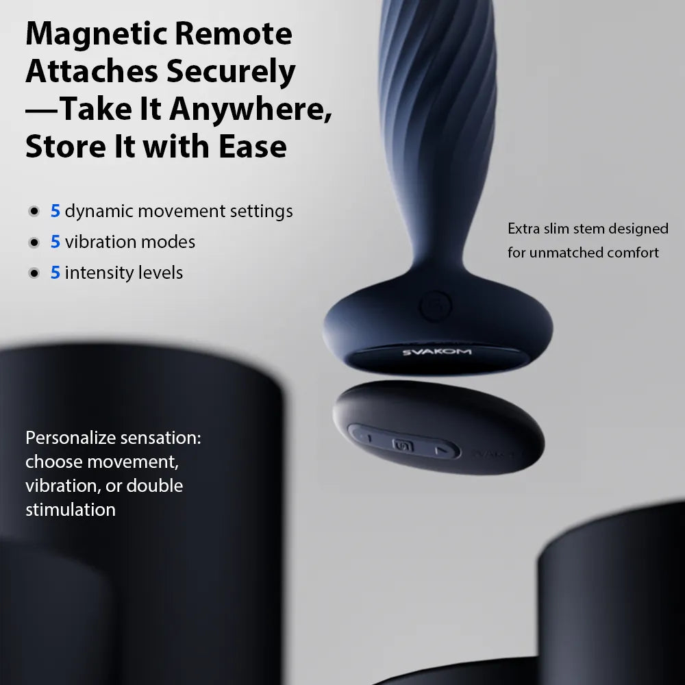 SAVKOM Jordan Thrusting & Vibrating Butt Plug App Controlled