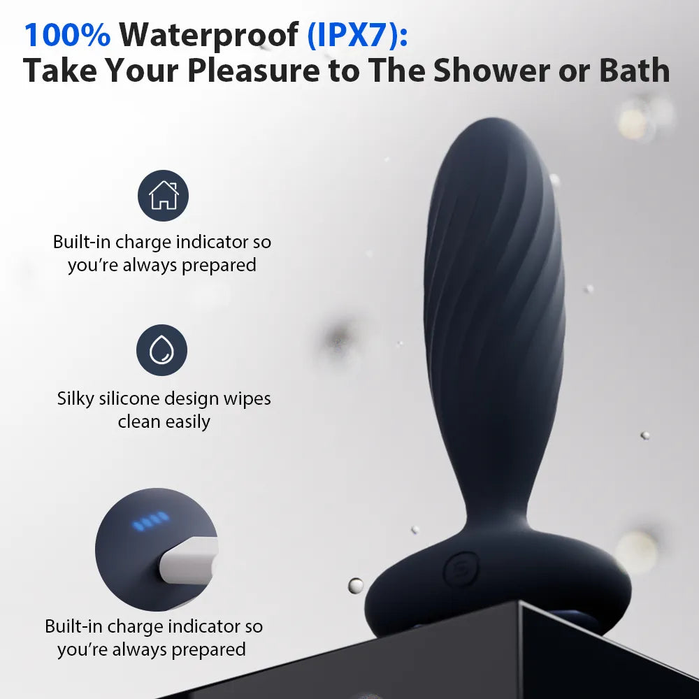 SAVKOM Jordan Thrusting & Vibrating Butt Plug App Controlled