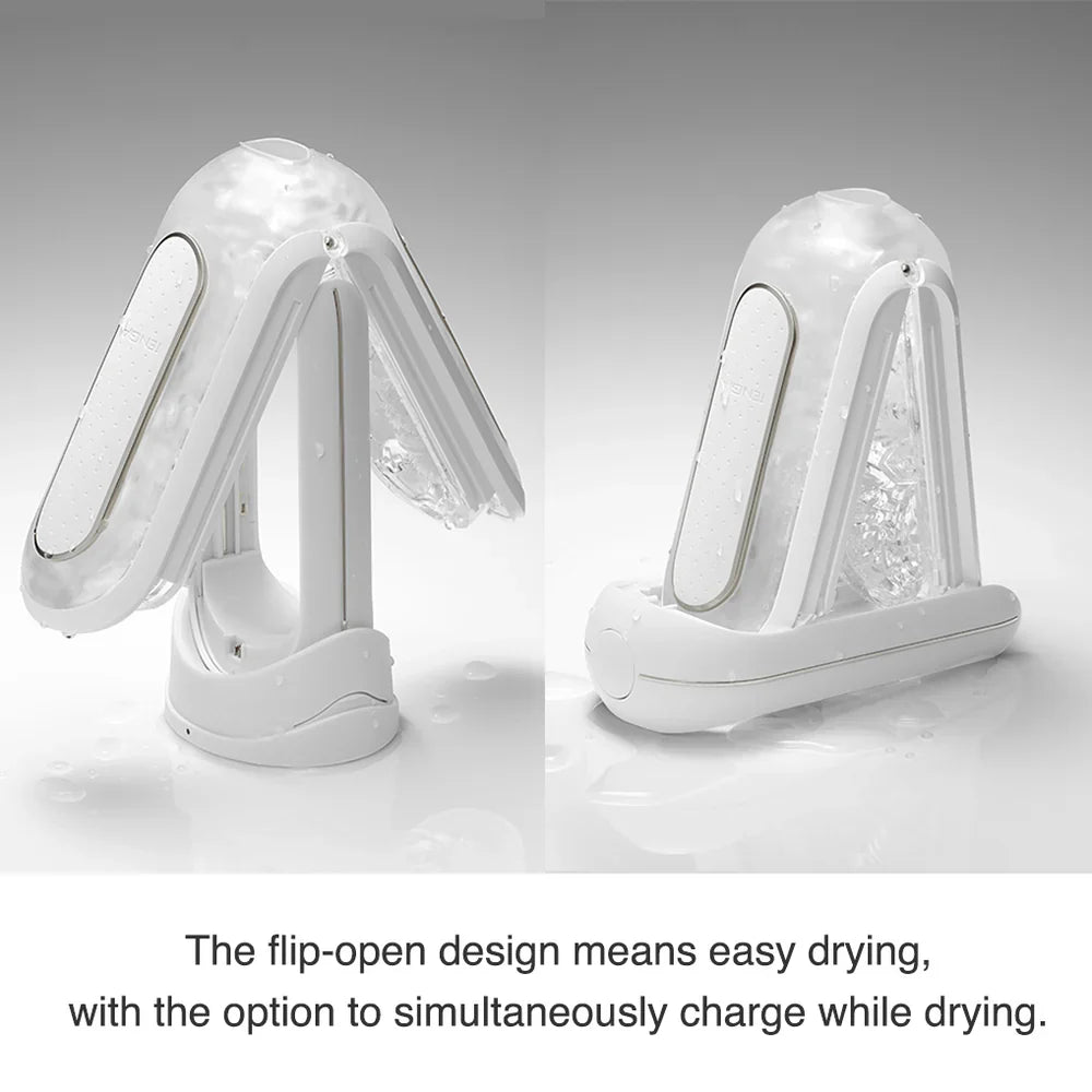 TENGA Flip Zero EV Rechargeable Vibrating Masturbator - White