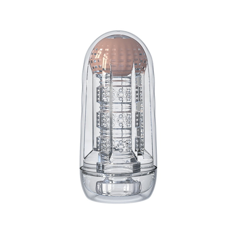 UEKOU Clear Cup Vibrating Male Masturbator App Controlled