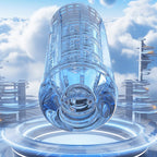 UEKOU Vibrations-Masturbator für Herren mit transparenter Schale und App-Steuerung