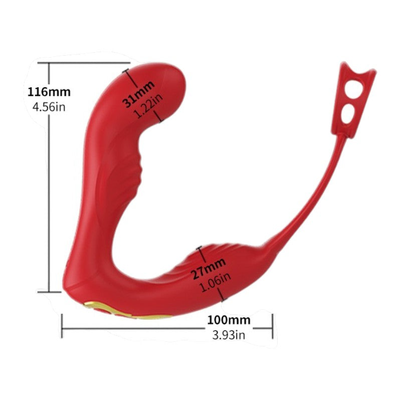 UEKOU Fire Wearable Prostate Massager with Cock Ring App Controlled