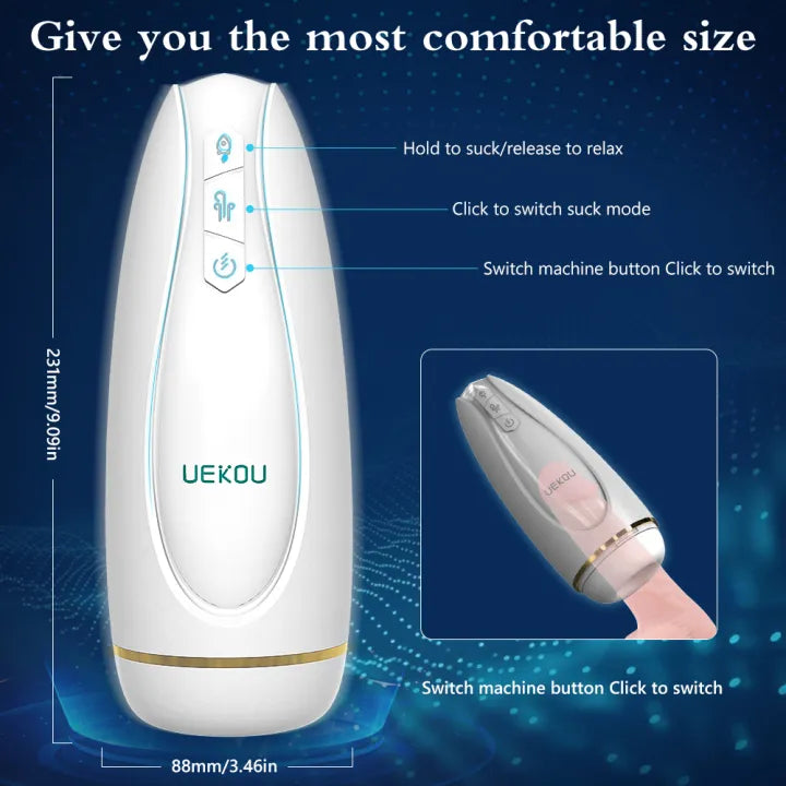 UEKOU Metone Max1 Vibrating & Sucking Male Masturbator App Controlled