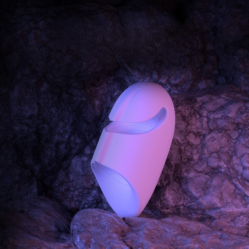 UEKOU Vibrations-Masturbator für Männer in Weißer-Hai-Form, App-gesteuert