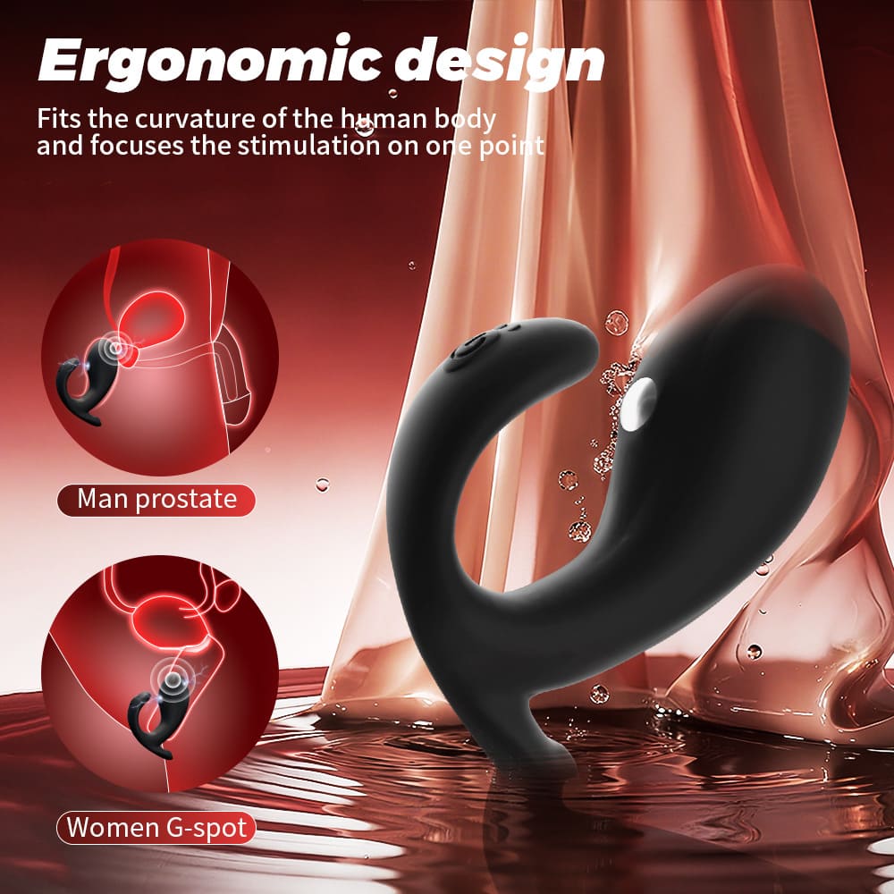 Whale Electric Shock & Vibrating Anal Plug App-Controlled