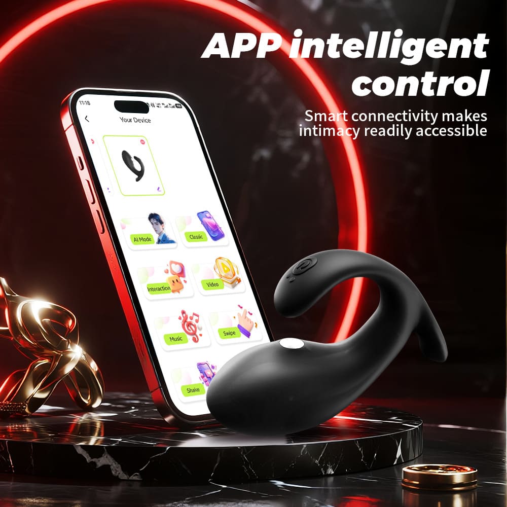 Whale Electric Shock & Vibrating Anal Plug App-Controlled